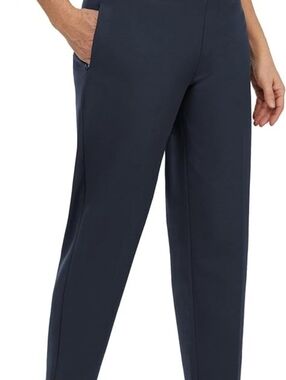 Kirkland Signature Men's Navy Stretch Pull-On Dress Pants, Size Medium